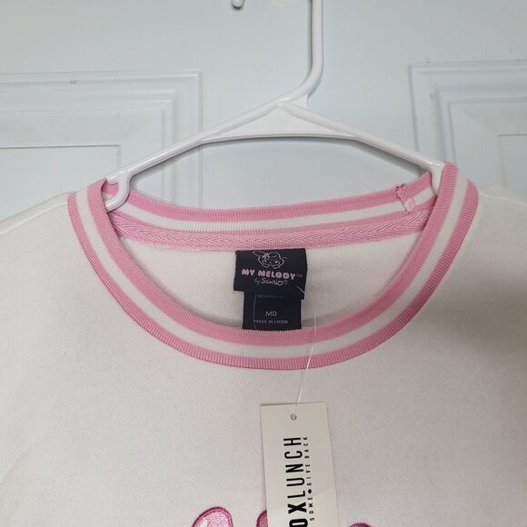 Sanrio My Melody Embroidered Panel Crewneck - BoxLunch Exclusive - Size Medium - Picture 7 of 14